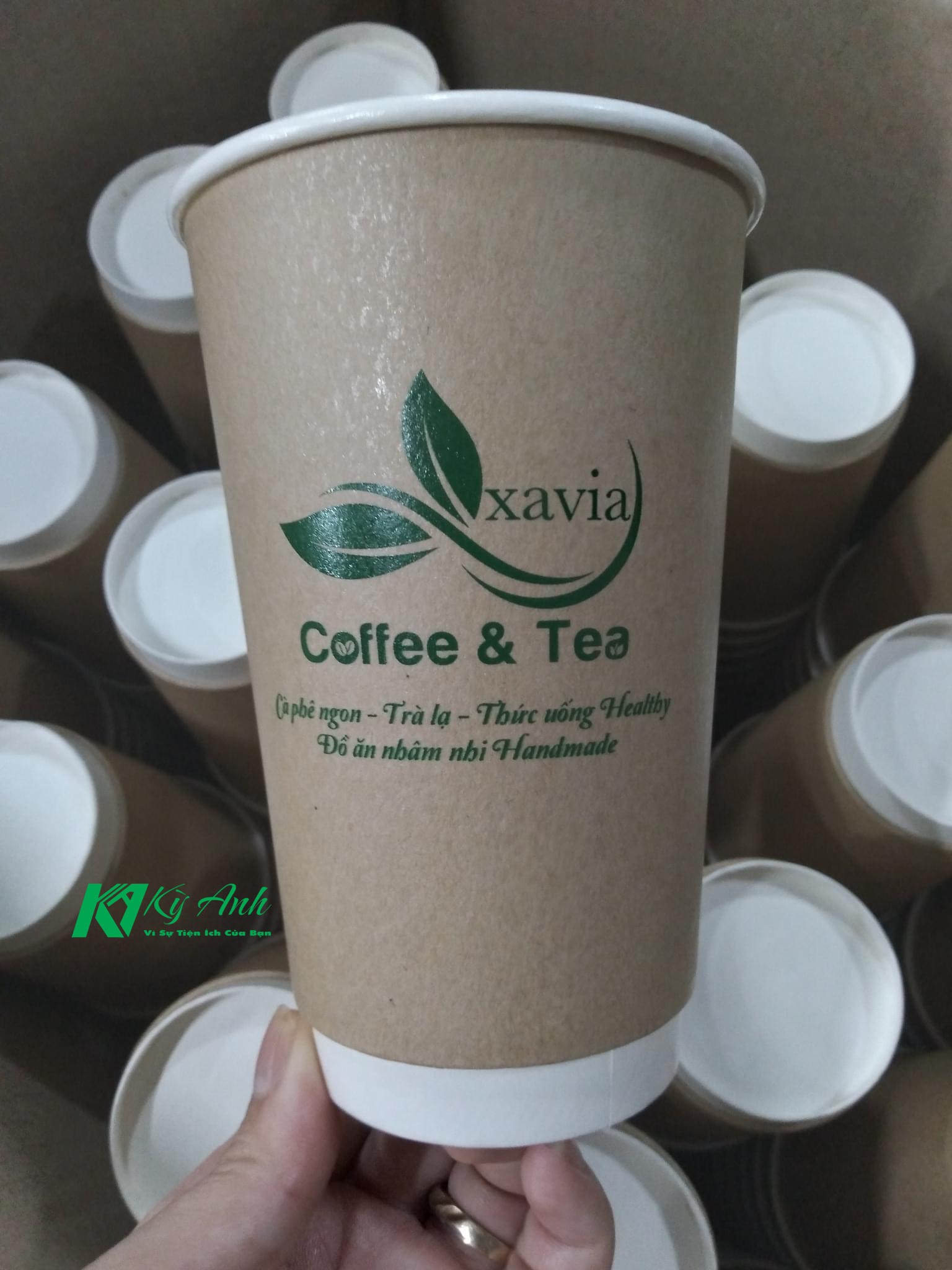 ly giấy 2 lớp kraft