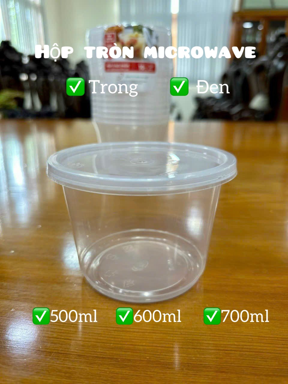 thố nhựa pp đủ dung tích